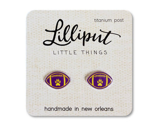 Tiger Paw Football // Purple and Gold