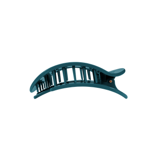Teal With It Medium Flat Round Hair Clip