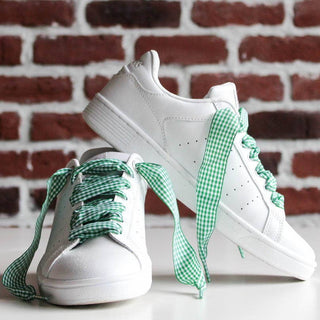 Vichy pattern laces - Green