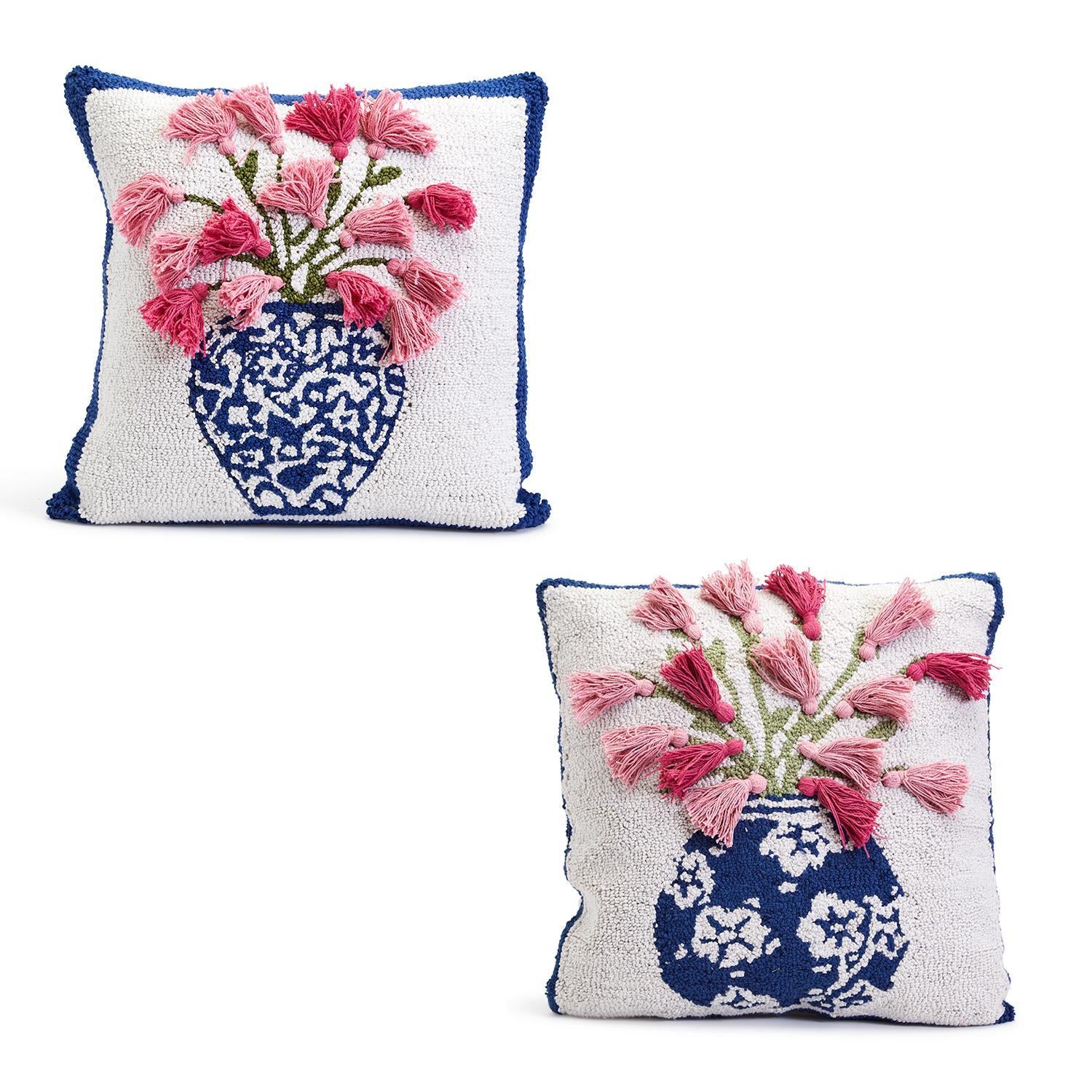 Chinoiserie Vase Throw Pillows - Thumbnail 3