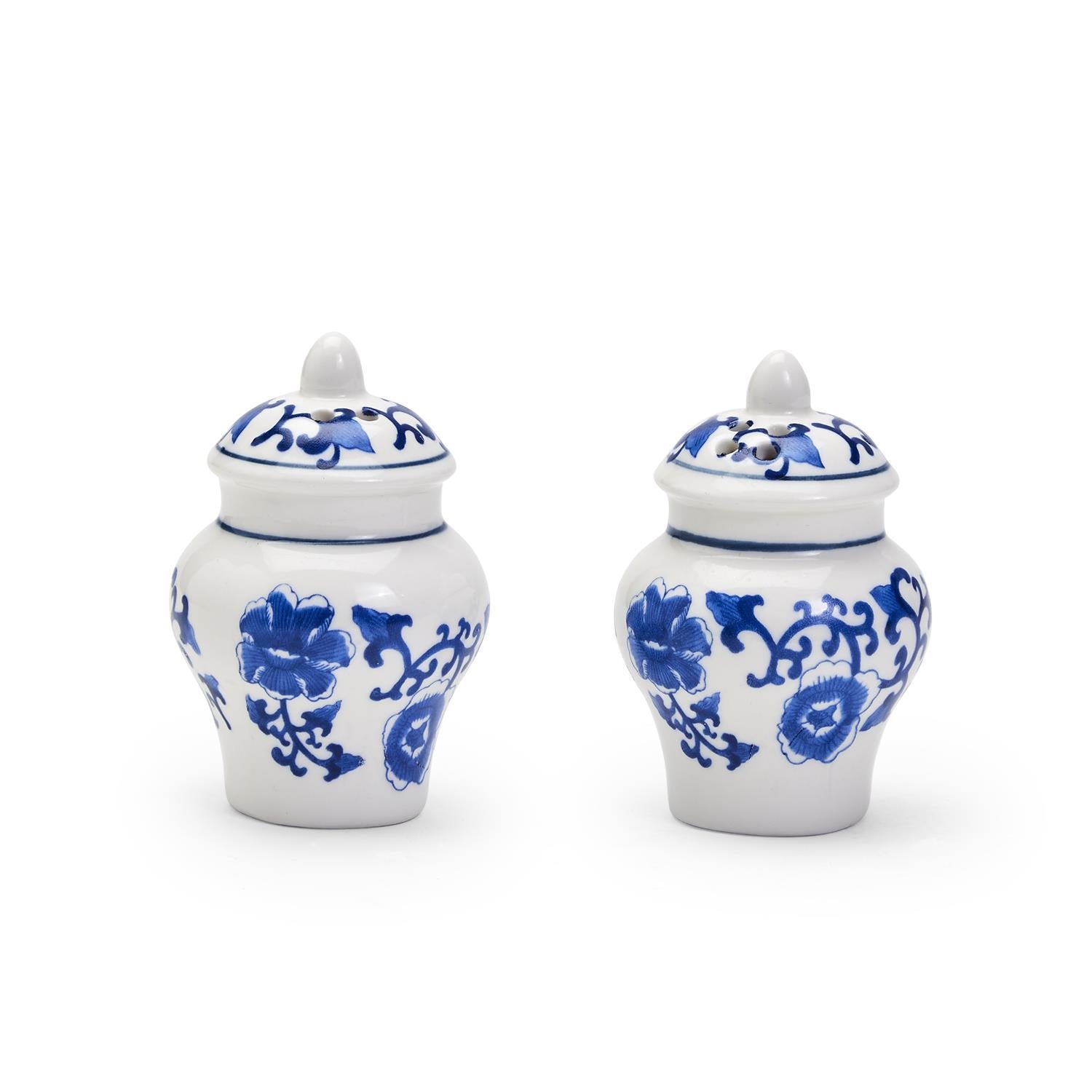 Two's Company Chinoiserie Ginger Jar Salt and Pepper Shaker - Thumbnail 3