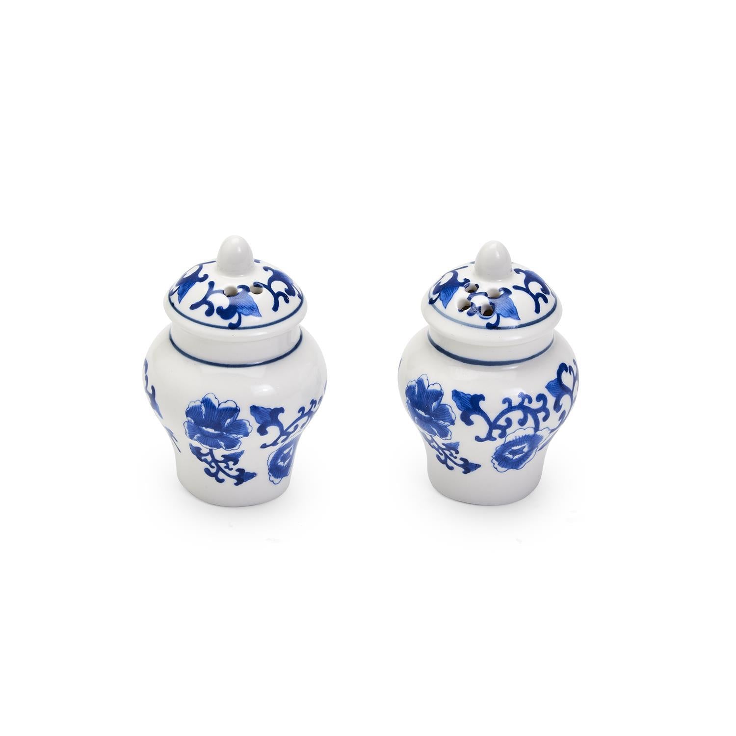 Two's Company Chinoiserie Ginger Jar Salt and Pepper Shaker - Thumbnail 4