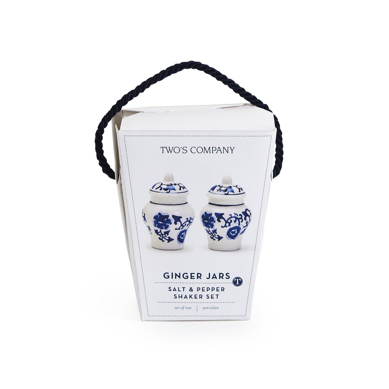 Two's Company Chinoiserie Ginger Jar Salt and Pepper Shaker - Thumbnail 5