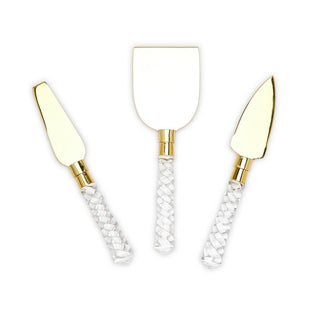 Crystal Clear Set of 3 Cheese Knives in Gift Box