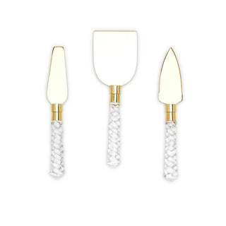 Crystal Clear Set of 3 Cheese Knives in Gift Box