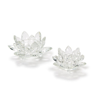 Lotus Flower Crystal Candleholder