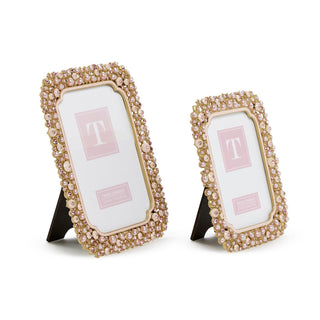 Pink Pearl and Rhinestone Photo Frame
