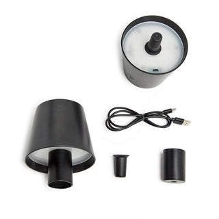 LED Touchable Black Lampshade with Bottle Stopper in Gift Box
