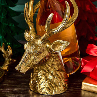 Gold Stag Wine Bottle Holder