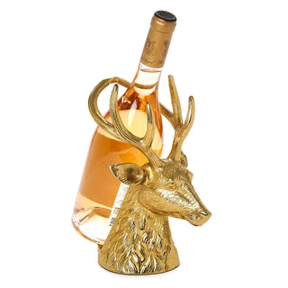 Gold Stag Wine Bottle Holder