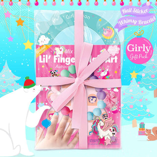 Unicorn Bracelet + Nail Sticker Gift Set