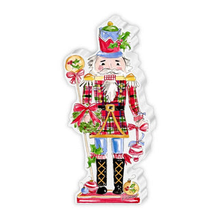 Nutcracker in Plaid with Ornament Medium Acrylic Art