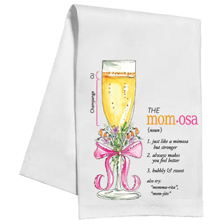 Handpainted the Mom-Osa Kitchen Towel