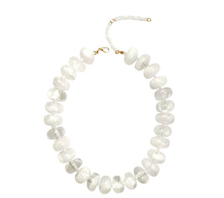 Bailey Chunky Beaded Necklace- Clear