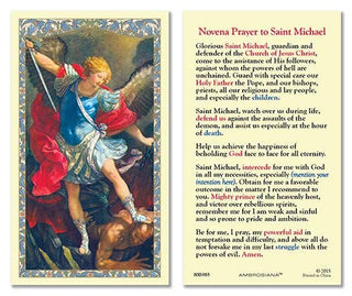 St Michael Prayer Card