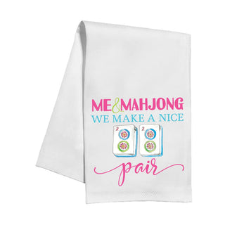 Me & Mahjong We Make A Nice Pair Kitchen Towel