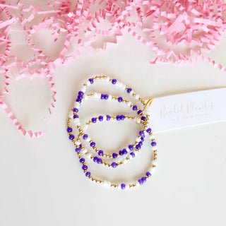 Game Day Sprinkles in Purple & White