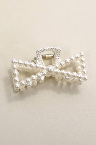 PEARL HAIR CLAW CLIPS | 40H736: FLOWER