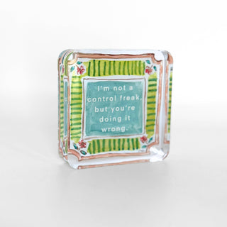Control Freak Acrylic Block