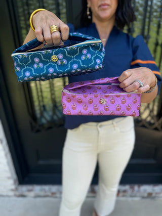 Kiss and Makeup Mini Bag in Pink Floral and Venice Vines