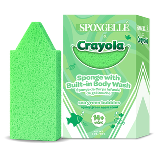 Sea Green Bubbles Body Buffer | Crayola x Spongellé