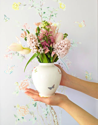 Gilded Butterflies Ginger Jars: Small