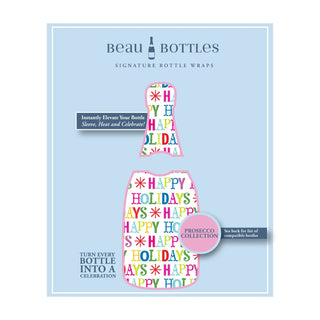 Beau Bottles Happy Holidays - Prosecco Collection