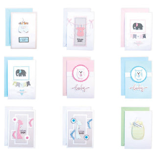 Handmade Embellished Card Collection - Welcome Baby