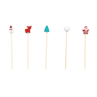 Holiday Cocktail Picks in Gift Box