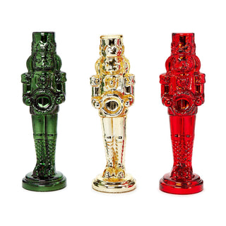 Mercury Glass Finish Nutcracker Decor Assorted 3 Colors