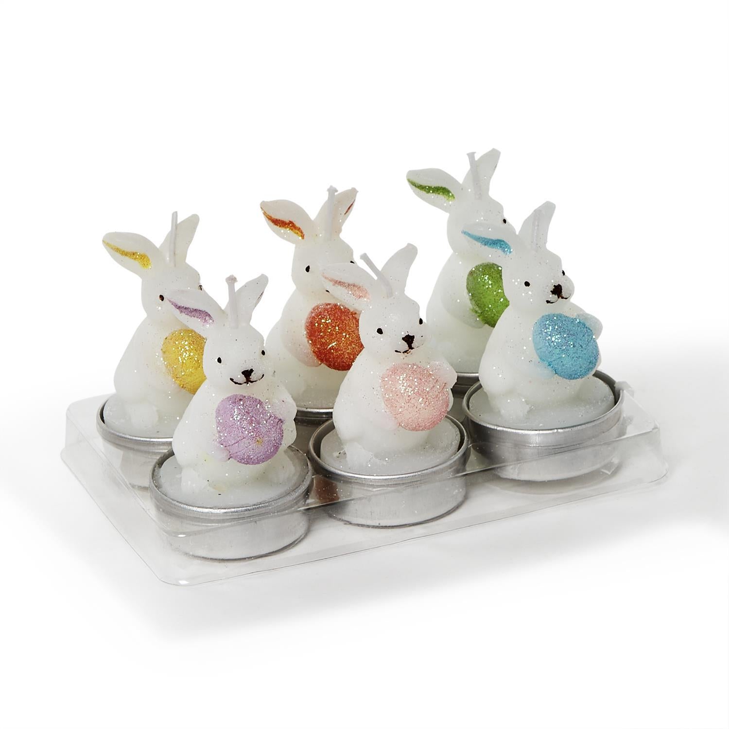 Hand-Painted Bunny Tealight Candles - Thumbnail 4