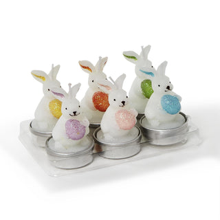 Hand-Painted Bunny Tealight Candles