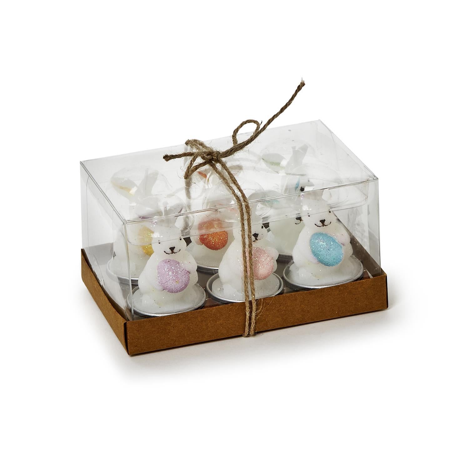 Hand-Painted Bunny Tealight Candles - Thumbnail 2