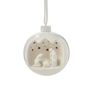 Nativity Scene Light-Up Keepsake Ornament with Stand in Gift Box