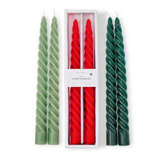 Twist Taper Candles in Gift Box