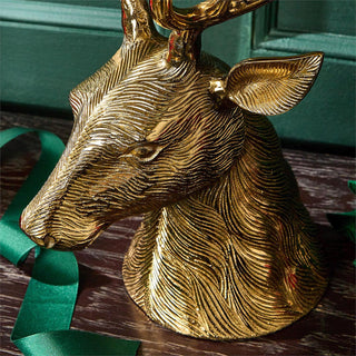 Gold Stag Candelabrum Centerpiece with Six Removeable Tealight Candleholders