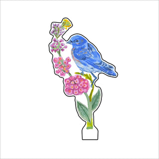 Bluebird of Happiness Acrylic Floral