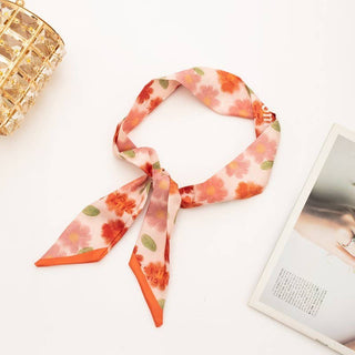Silk Twilly Scarf Necklace Wrap