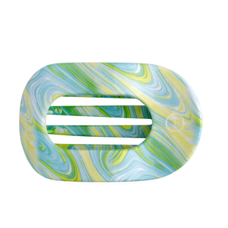 By the Sea Shore Large Flat Round Hair Clip