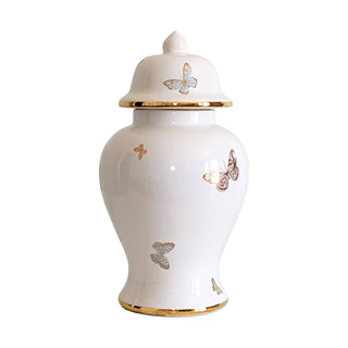 Gilded Butterflies Ginger Jars: Small