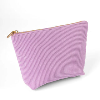 Lilac Corduroy Carry-All Pouch