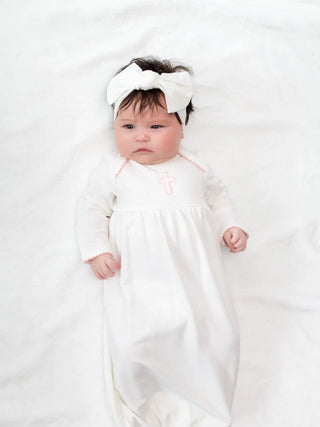 Goosies Gown- Pink Cross