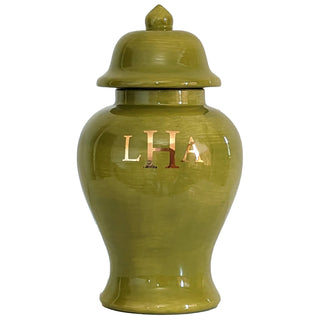 Classic Monogram Ginger Jars in 17 Colors | Wholesale: White / Large