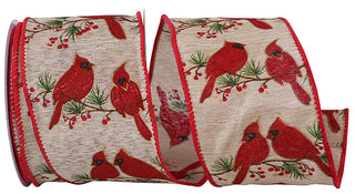 CARDINALS WOOD GRAIN NATURAL WIRED EDGE