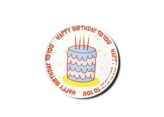 Happy Birthday Cake Melamine Dinner Plate