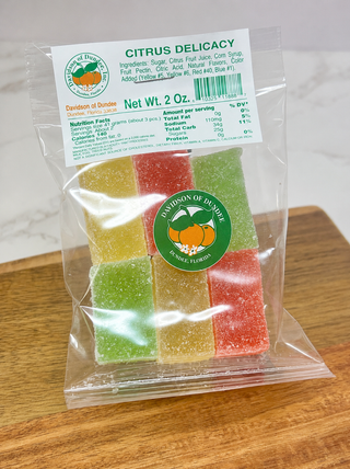Florida Citrus Candy, Citrus Delicacy, "Sample Size"