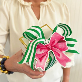 Pink Bow Die-Cut Gift Tags