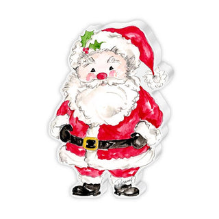Santa in Red Suit Standing Medium Acrylic Art