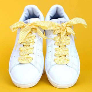 Vichy pattern laces - Yellow