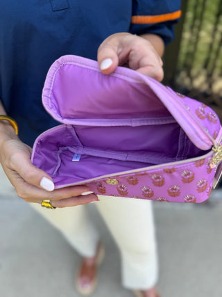 Kiss and Makeup Mini Bag in Pink Floral and Venice Vines
